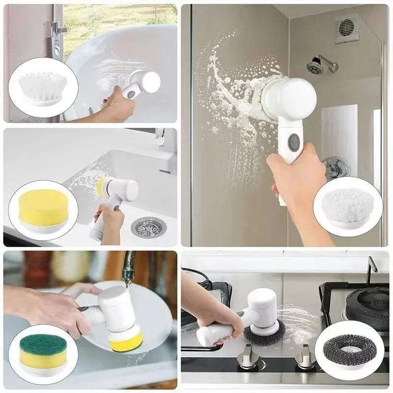 Electric brush for general cleaning 6 heads